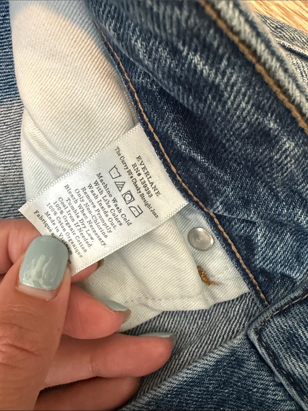 Everlane Curvy 90s Cheeky Straight Jean Size 30 - Picture 5 of 6